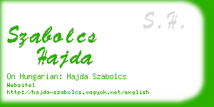 szabolcs hajda business card